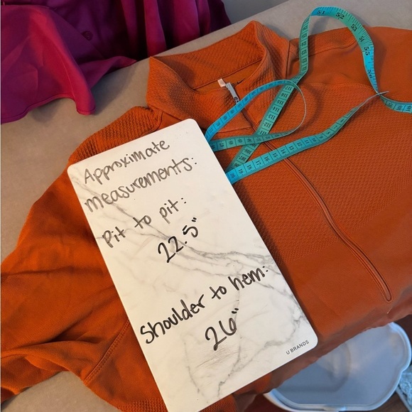 NIKE GOLF Dri fit burnt orange women’s large long sleeve 1/4 zip - Picture 6 of 6